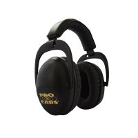 Pro Ears Passive Hearing Protection Ultra Sleek Contoured, Lightweight, Comfortable Safety Earmuffs – Black