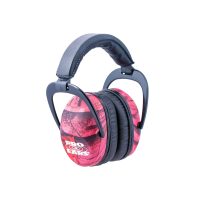 Pro Ears Passive Hearing Protection Ultra Sleek Contoured, Lightweight, Comfortable Safety Earmuffs – Pink Camo