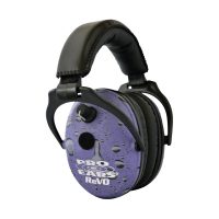 Pro Ears Electronic Hearing Protection ReVO Lightweight, Comfortable Wireless Safety Earmuffs for Kids, Women and Smaller Heads – Purple Rain